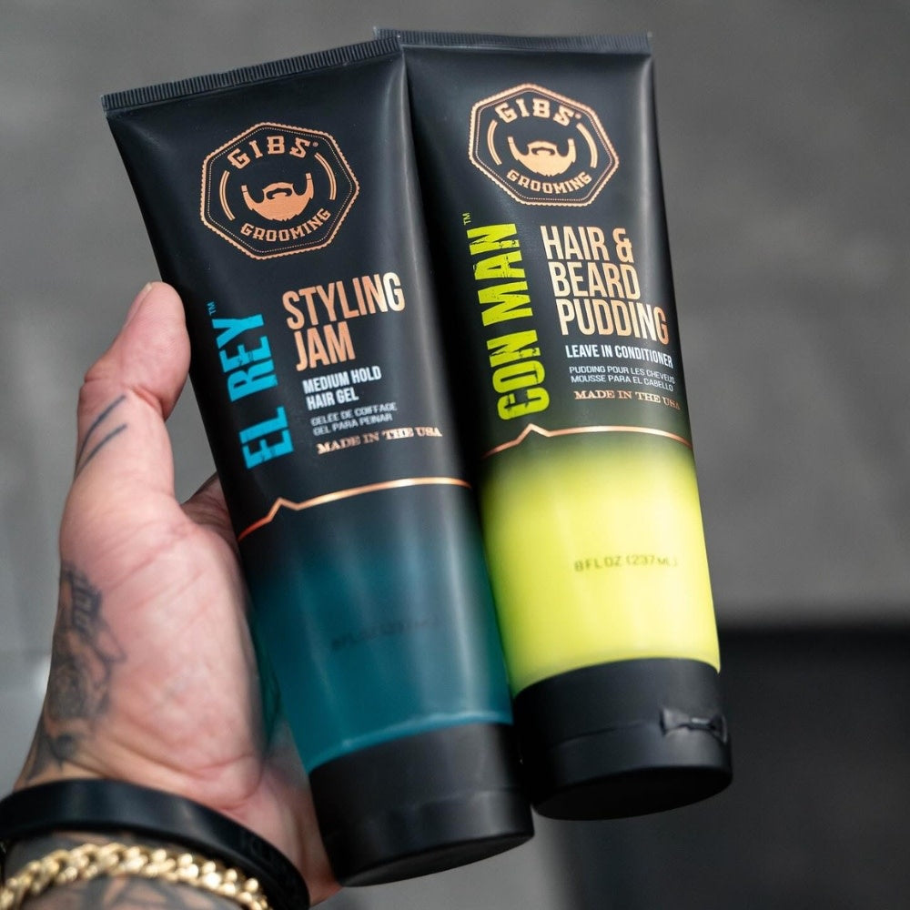 Gibs Grooming - Gel coiffant "El Rey Styling Jam" - Tenue moyenne,  brillance variable