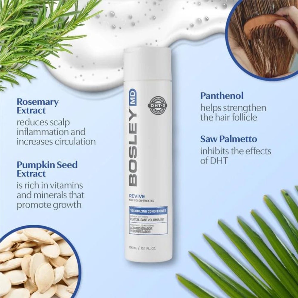Revitalisant volumisant "BosRevive" - Pour cheveux visiblement clairsemés, naturels, non teints
