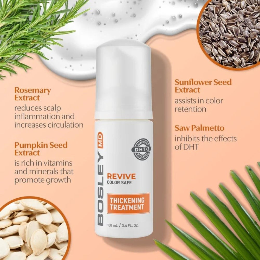 Traitement épaississant "BosRevive" - Pour cheveux visiblement clairsemés colorés (100ml/3.4oz)