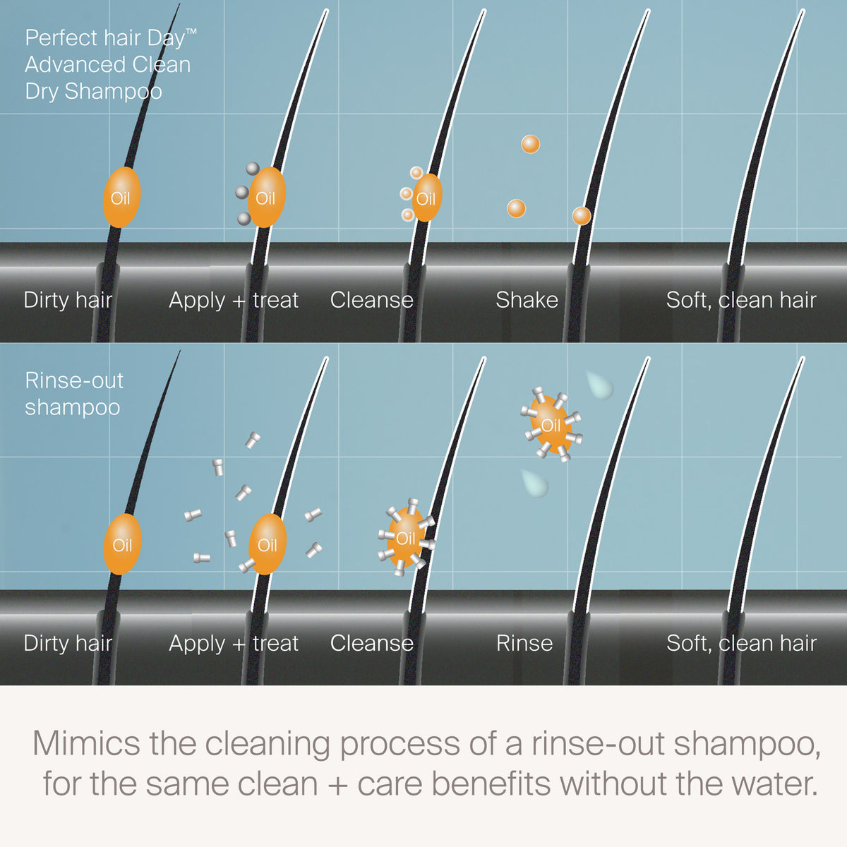 Shampoing sec "Perfect hair Day advanced clean"