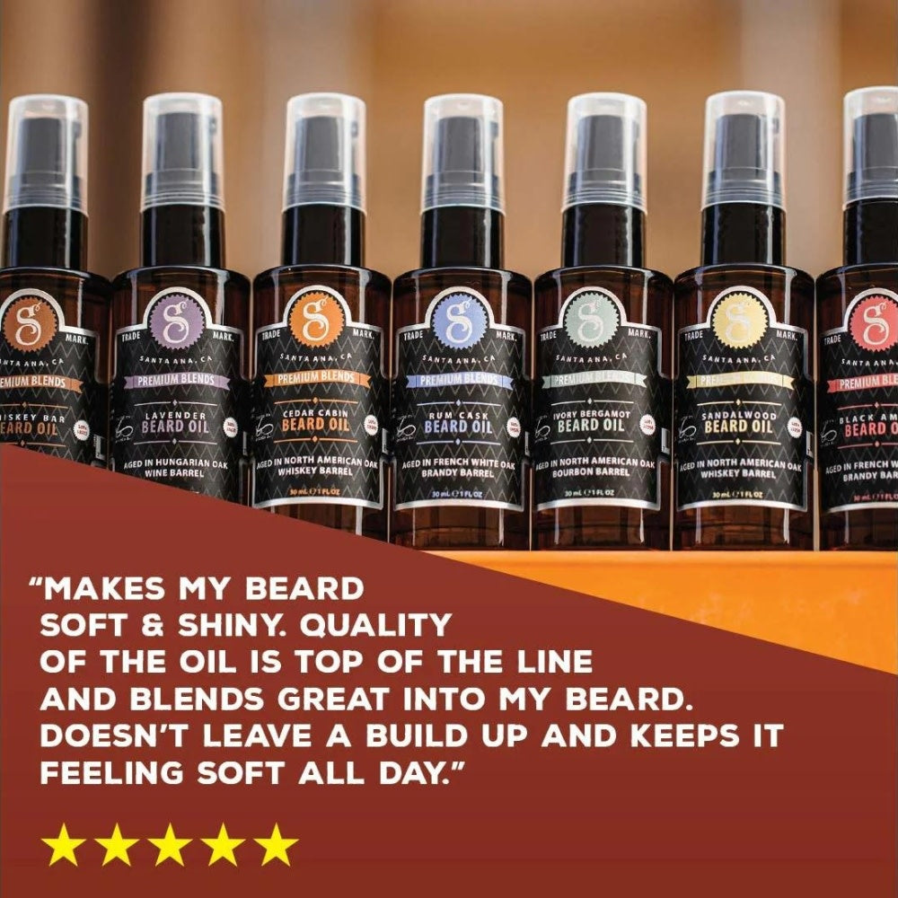 Premium Blends Beard Oil - Rum Cask (30ml/1.0oz)