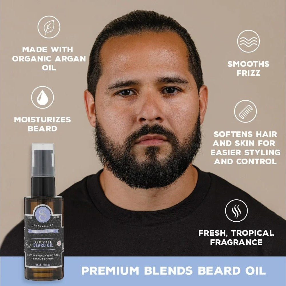 Premium Blends Beard Oil - Rum Cask (30ml/1.0oz)