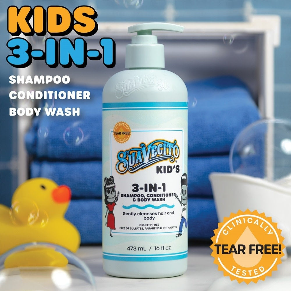 Kid's 3-In-1 Shampoo,Conditioner & Body Wash (473ml/16.0oz)