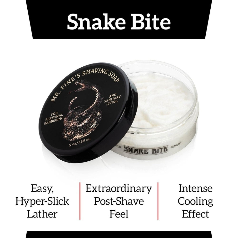 Fine Accoutrements - Savon à raser "Snake Bite Shaving Soap" (150ml/5.0oz)