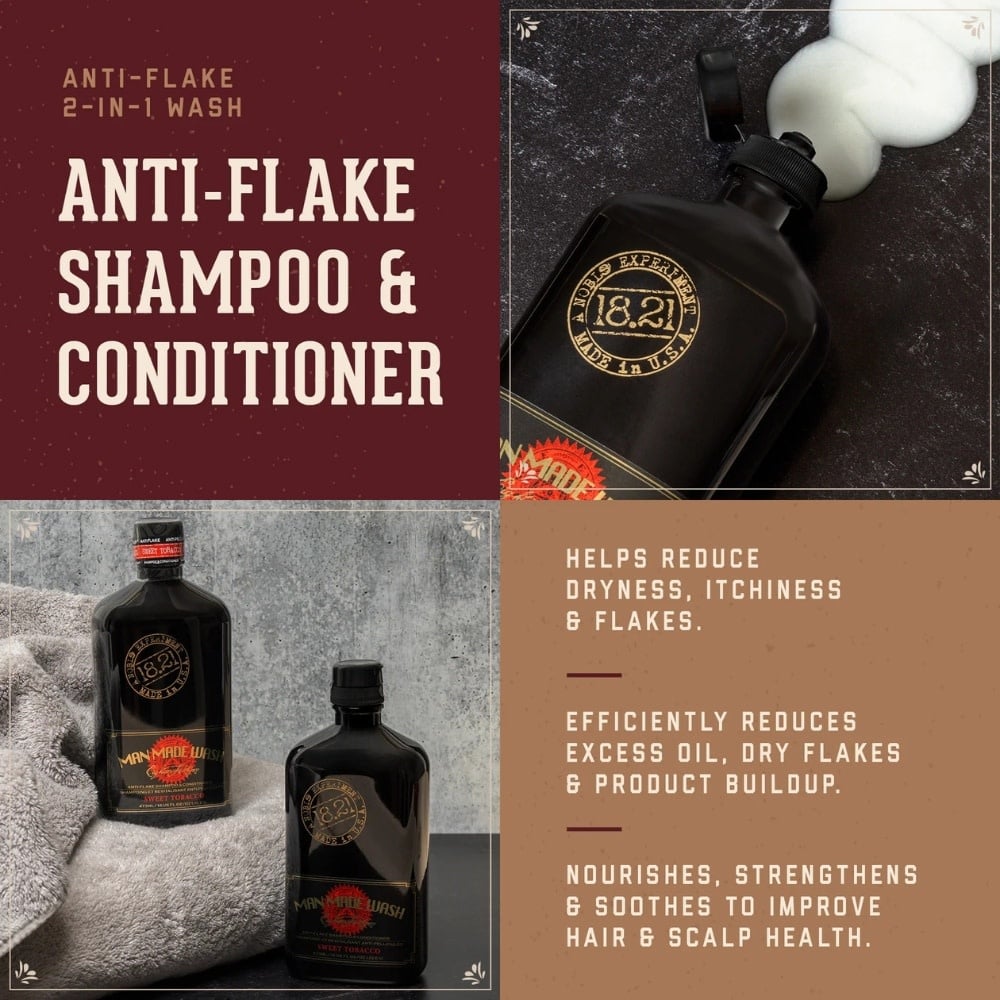Shampoing et revitalisant antipelliculaire "Sweet Tobacco"