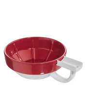 Shaving Lather Bowl - Red/White