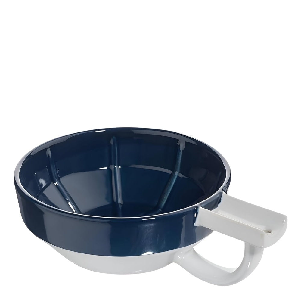 Bol à mousse de rasage "Shaving Lather Bowl" - Bleu/Blanc