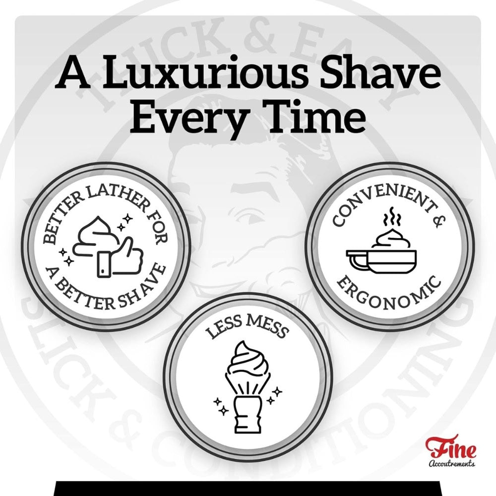 Fine Accoutrements - Bol à mousse de rasage "Shaving Lather Bowl" - Noir/Gris
