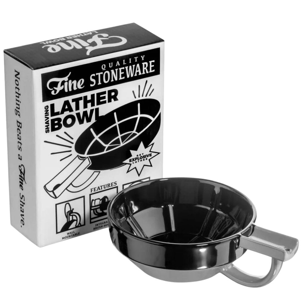Fine Accoutrements - Bol à mousse de rasage "Shaving Lather Bowl" - Noir/Gris