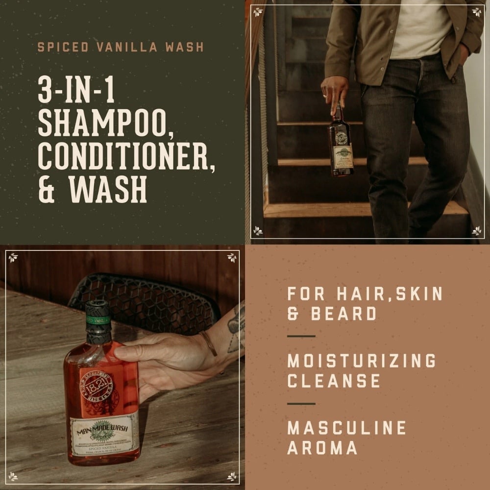 Nettoyant 3 en 1 barbe, cheveux et corps "Spiced Vanilla"