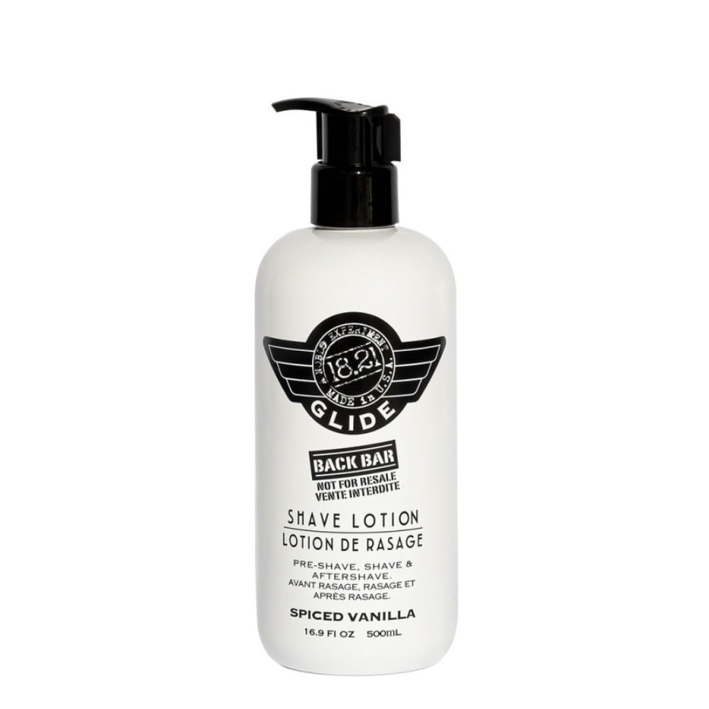 Lotion de rasage,  avant rasage, rasage et après rasage "Spiced Vanilla Glide"