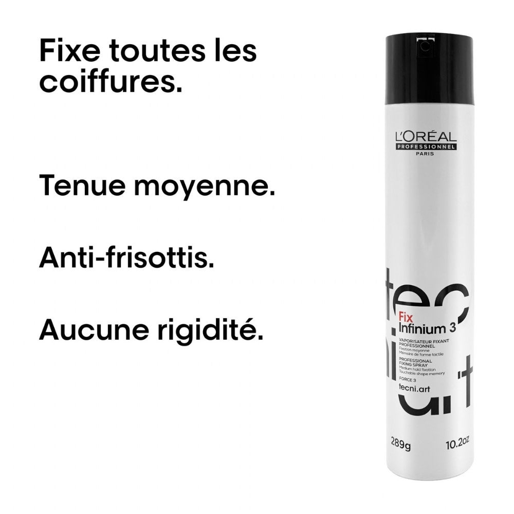 Spray fixation moyenne "Fix Infinium 3" (289g/10.2oz)