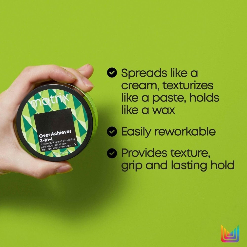 Cire crème en pâte 3-en-1 ''Over Achiever'' - Pour structurer et lisser (50g/1.7oz)