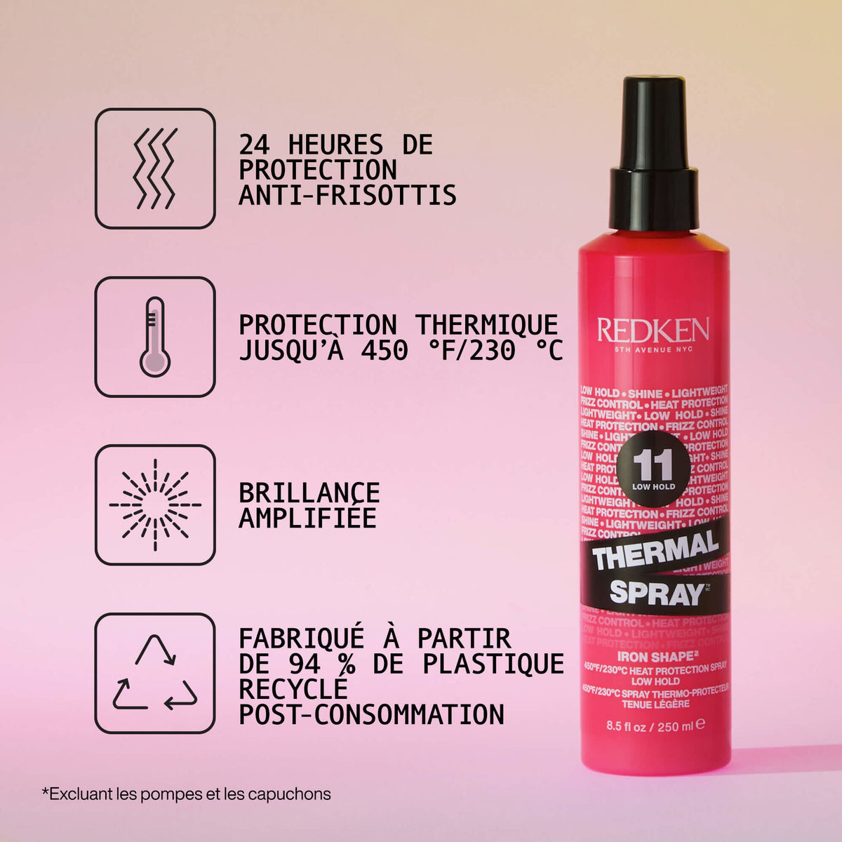 Spray thermo-protecteur "Thermal Spray Iron Shape 11" (250ml/8.5oz)