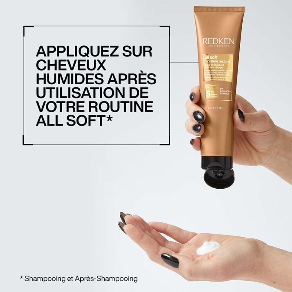 Traitement hydratation intense sans rinçage "All Soft" (150ml/5.1oz)