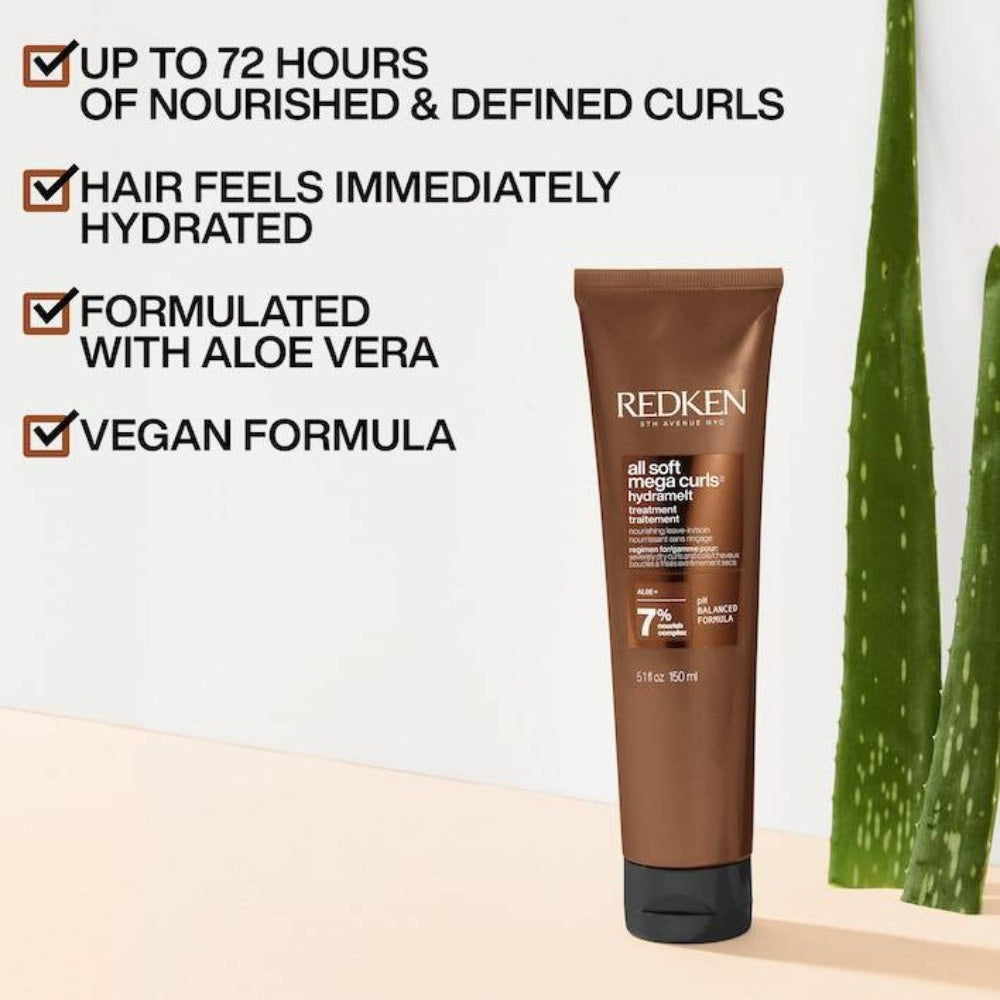 Traitement nourrissant sans rinçage "Hydramelt All Soft Mega Curls " (150ml/5.1oz)