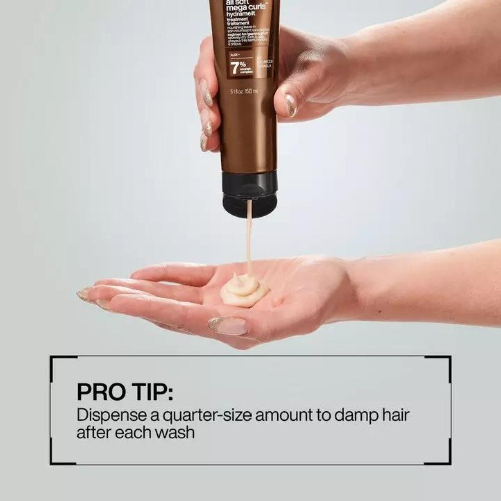 Traitement nourrissant sans rinçage "Hydramelt All Soft Mega Curls " (150ml/5.1oz)