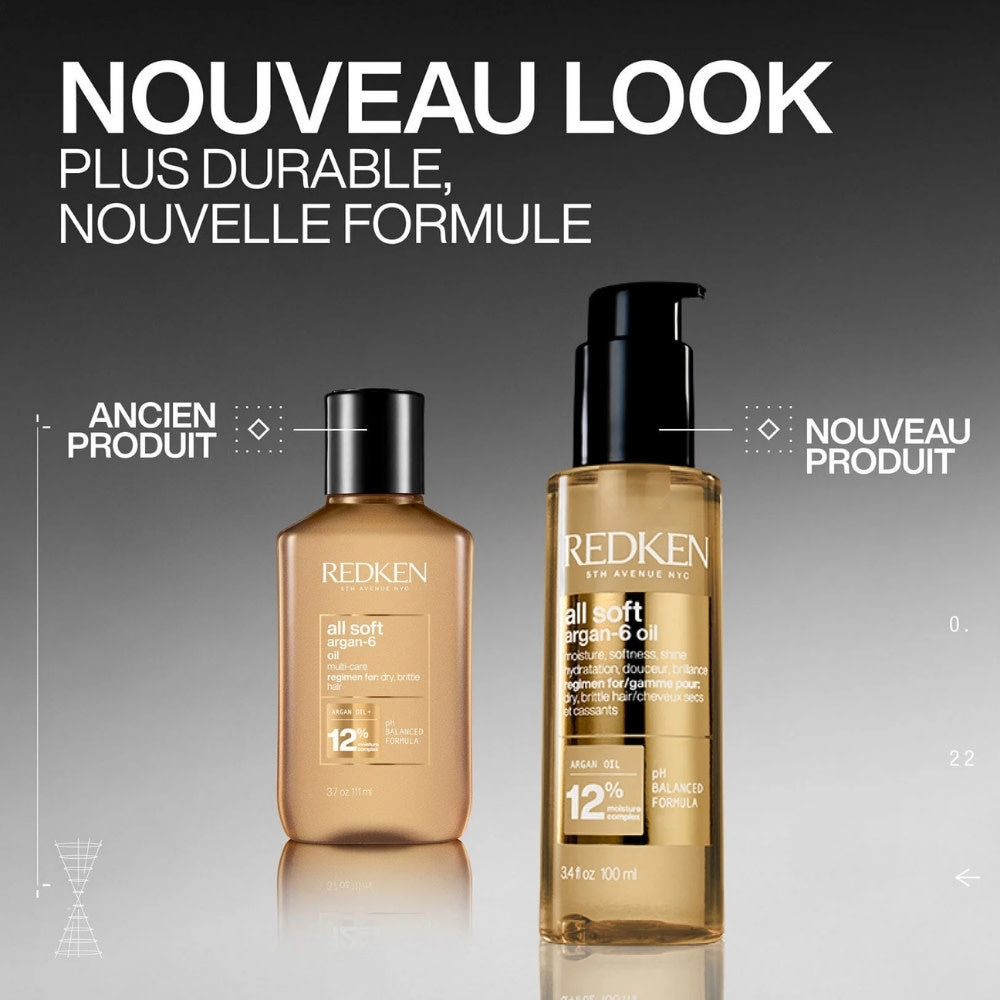 Huile capillaire "All Soft Argan-6 Oil" (100ml/3.4oz)