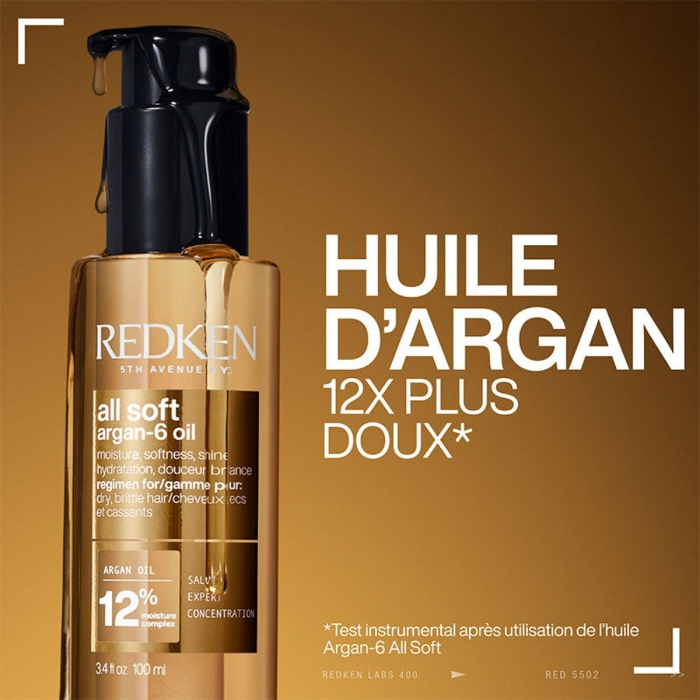 Huile capillaire "All Soft Argan-6 Oil" (100ml/3.4oz)