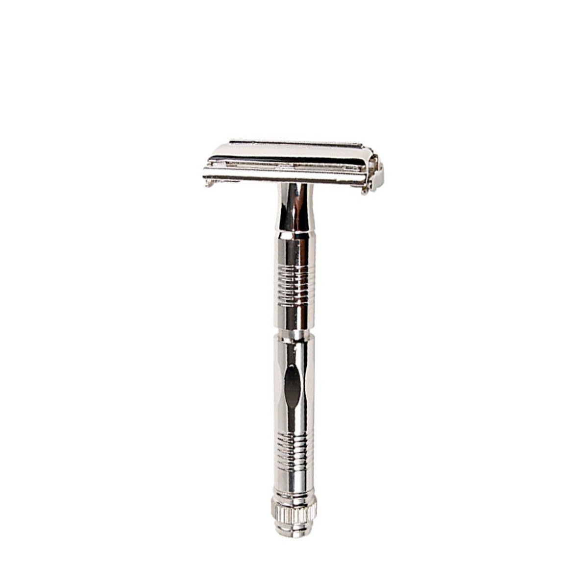 90R Butterfly open double edge safety razor - Chrome