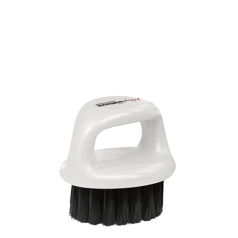 Barberology Fade Knuckle Brushes with soft nylon bristles - White