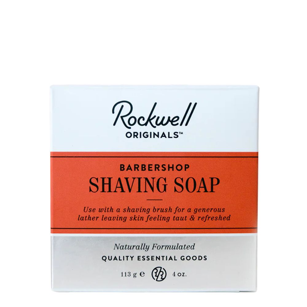 Shaving Soap In A Black Wooden Bowl - Barbershop Scent (113g/4.0oz)