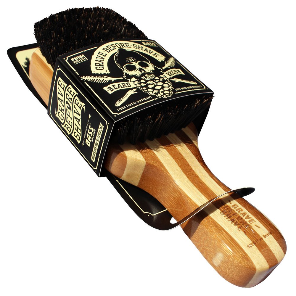 Brosse à barbe 100% poils de sanglier