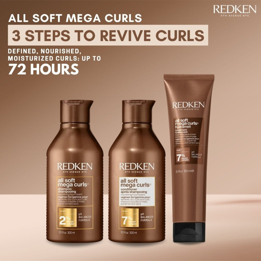 Traitement nourrissant sans rinçage "Hydramelt All Soft Mega Curls " (150ml/5.1oz)