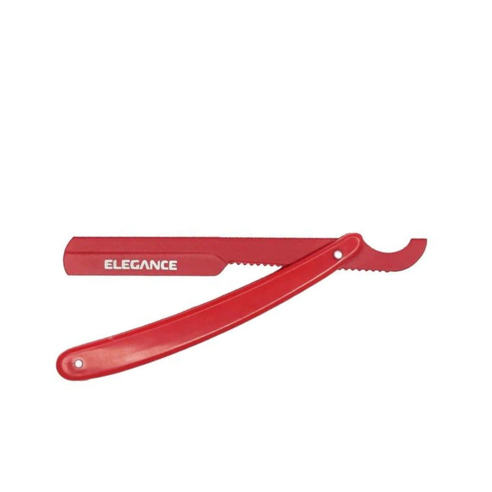Elegance By Sadapack - Trukish Shavette Barber Razor - Red