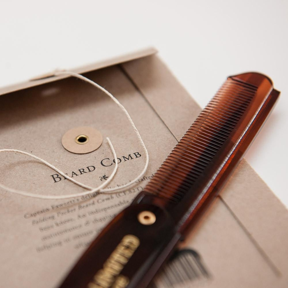 Folding Pocket Beard Comb CF.82T (193mm/7.6")