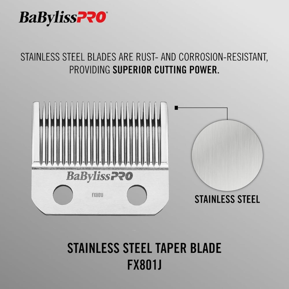Replacement Blade for FXF870 Trimmer, FX801J Stainless Steel Fader Blade - Silver