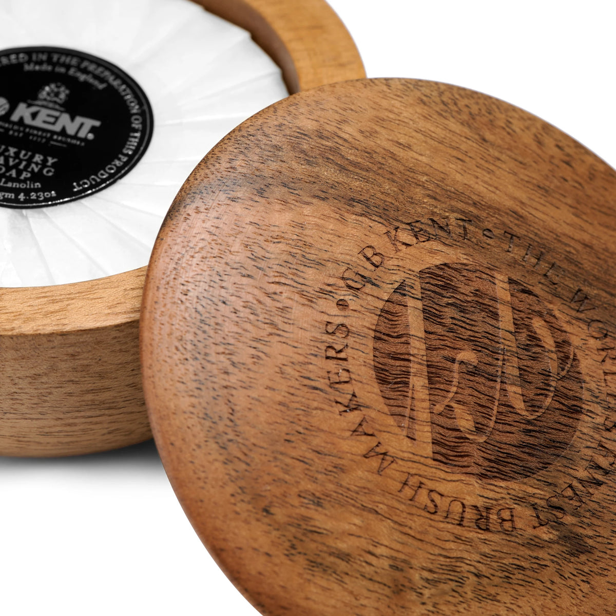 Savon de rasage dans un bol en bois (120g/4.23oz) - SB6