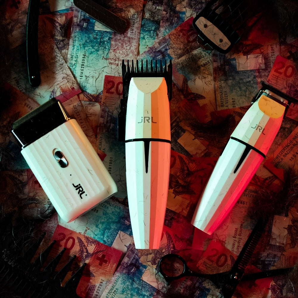 JRL Professional - Tondeuse de finition sans fil avec pile lithium-ion "ONYX GHOST 2020T-W Trimmer" - Blanc