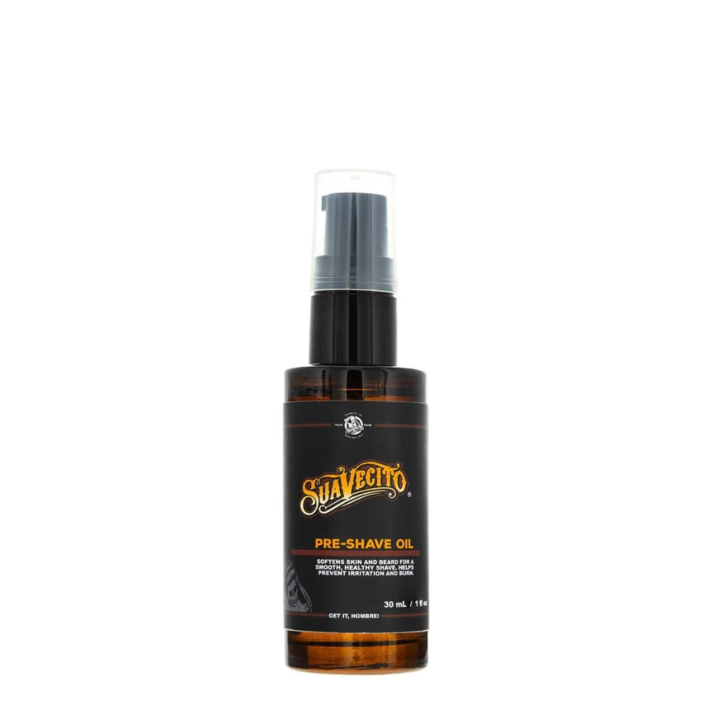 Huile de prérasage "Pre-Shave Oil" adoucit la peau et la barbe pour un rasage en douceur (30ml/1.0oz)