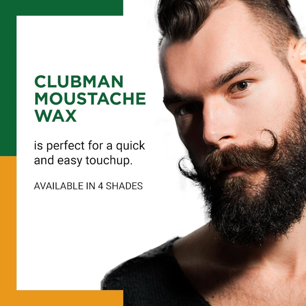 Cire à moustache avec brosse peigne - Neutre (14g/0.5oz)