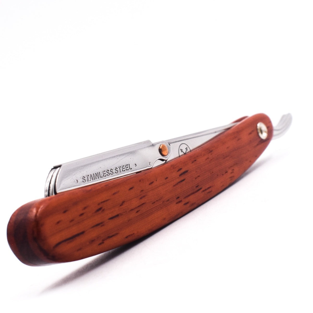 SRRW Straight blade barber razor with clip system - Rosewood