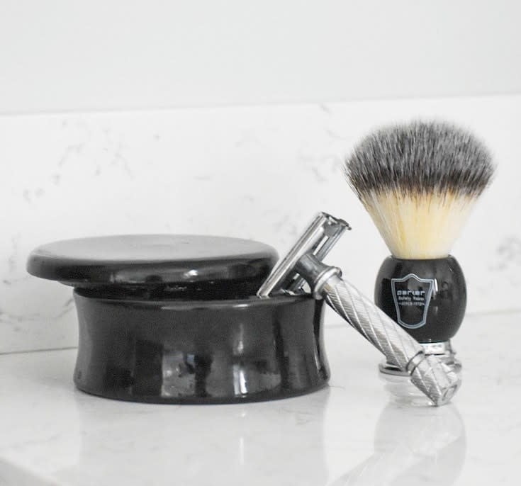 87R Safety razor butterfly open - Chrome