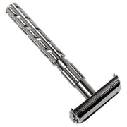 22R butterfly open safety razor - Gunmetal chrome
