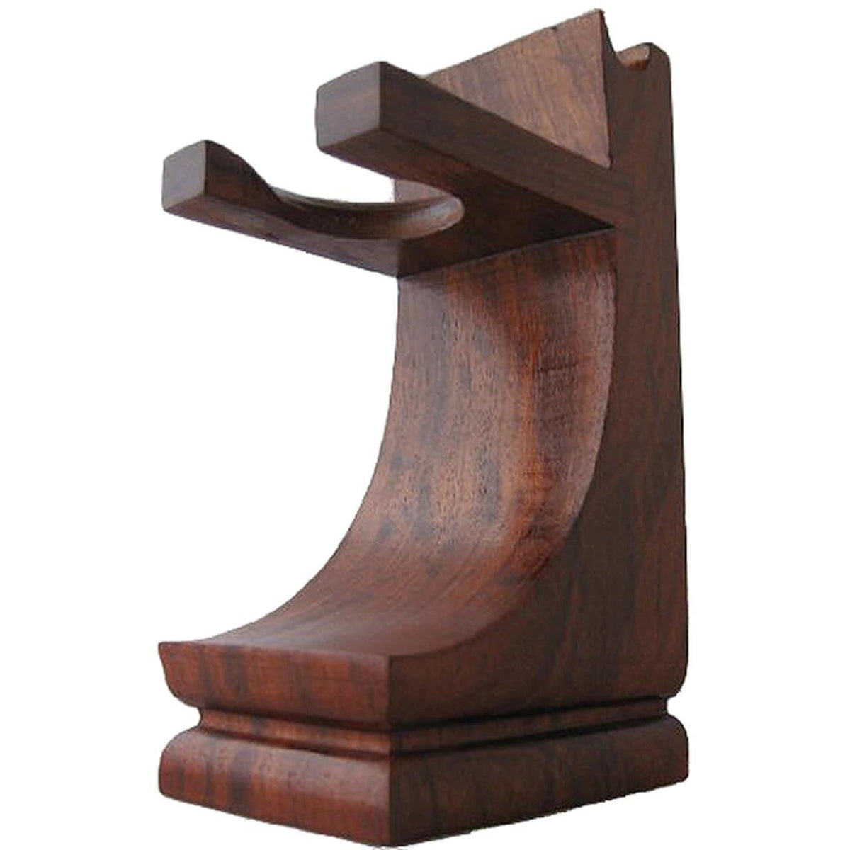 Shaving brush and razor stand - Walnut