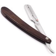 Rasoir de barbier à lame droite SRDW avec système de clip - Bois de Sheesham