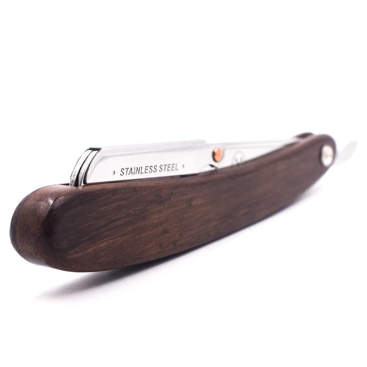 Rasoir de barbier à lame droite SRDW avec système de clip - Bois de Sheesham