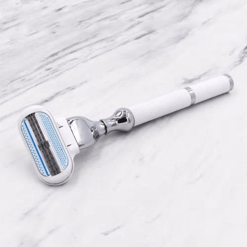 77L razor compatible with Gillette Venus blades - White et chrome