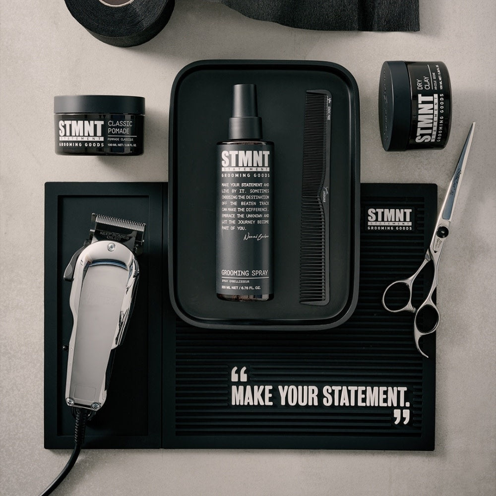 STMNT Grooming Goods - Tapis de station de barbier "Barber Mat" (33cm/13.25" x 20cm/8.6")