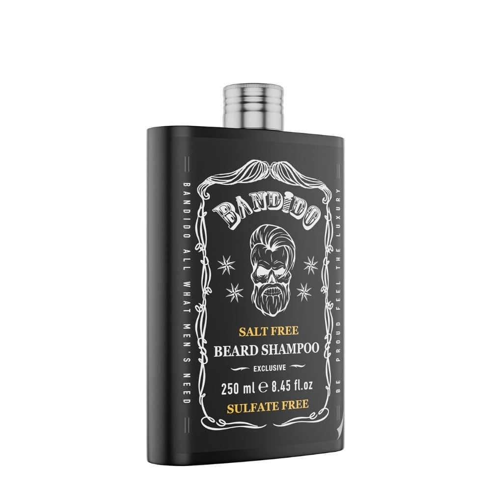 Salt Free Beard Shampoo - Removes Impurities Without Drying Out Skin (250ml/8.4oz)
