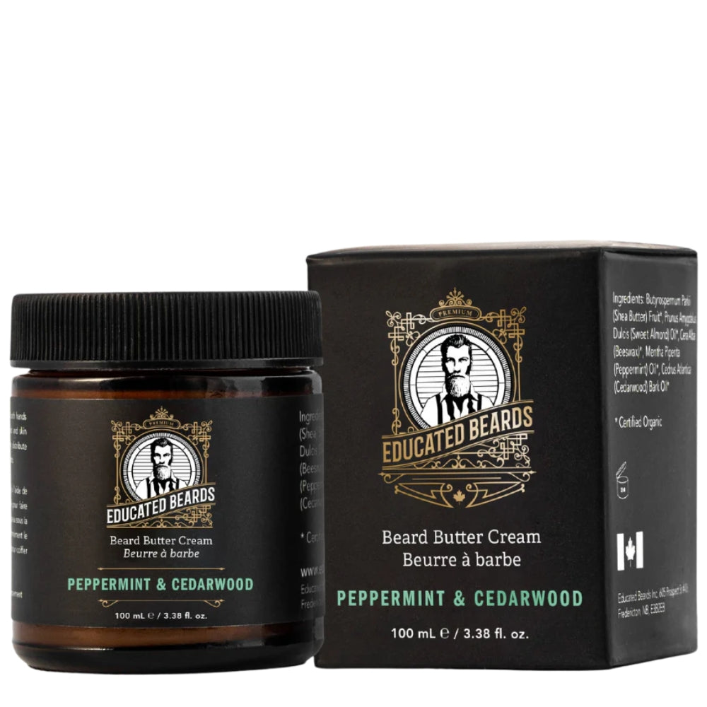 Peppermint Cedarwood Beard Butter Cream (100ml/3.4oz)