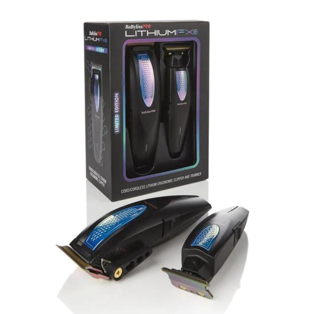 Limited Edition LithiumFX+ Cord or Cordless Lithium Clipper "FX673N" & Trimmer "FX773N" Duo - Iridescent