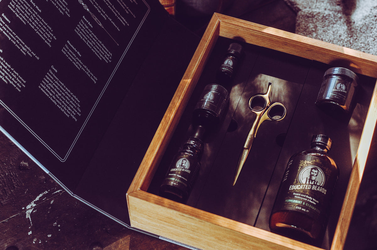 Ensemble de toilettage "Peppermint Cedarwood A Book of Beard"