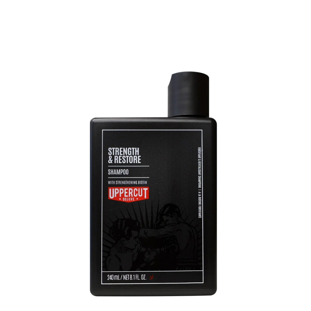 Shampoing fortifiant et réparateur "Strength & Restore Shampoo" - À la biotine fortifiante (240ml/8.1oz)