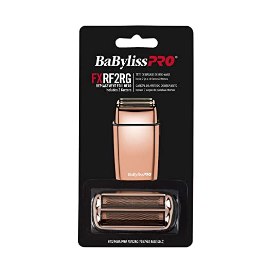 Tête et système de coupe de rechange FXRF2RG pour les rasoir à double grille "FoilFXF" - Or rose