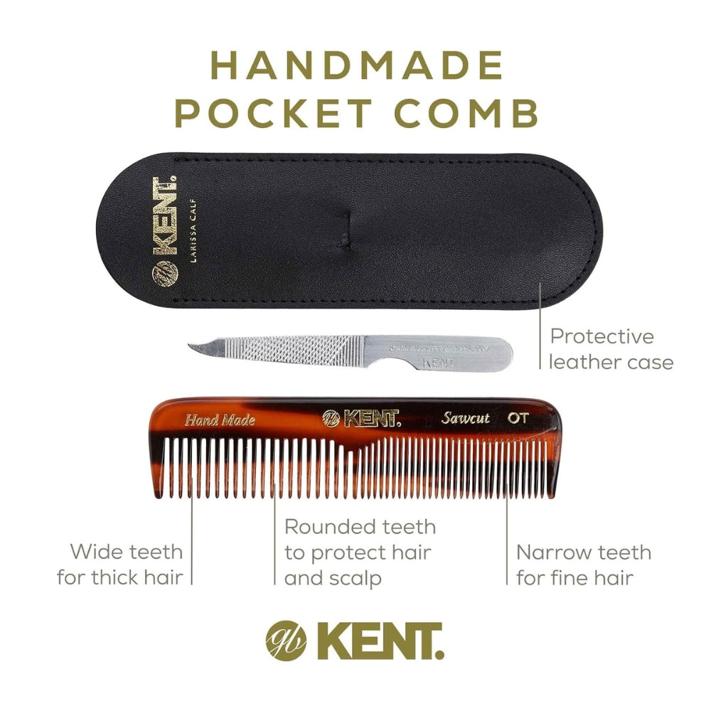 Nu 19 Case Coarse/Fine Tooth With Leather Case & Metal File (110mm/4.3'')